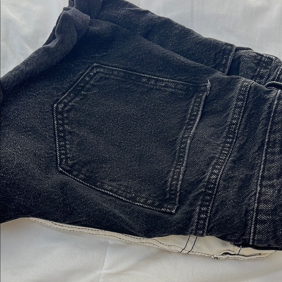 PacSun Set/2  Black and Cream Jean Shorts Distressed Style - Picture 8 of 8